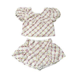Habitual Kids Eyelet Lace Boho Baby Outfit Size 12m